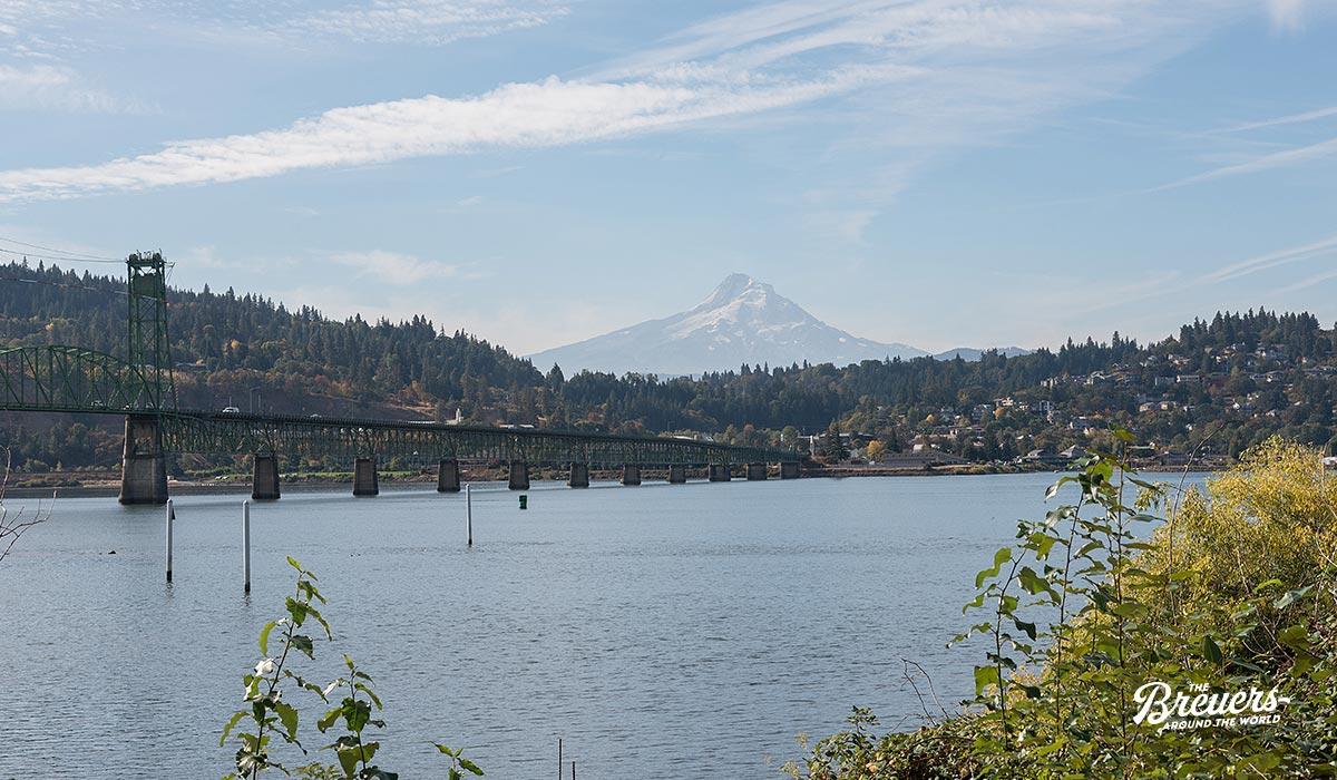Panorama von Hood River in Oregon